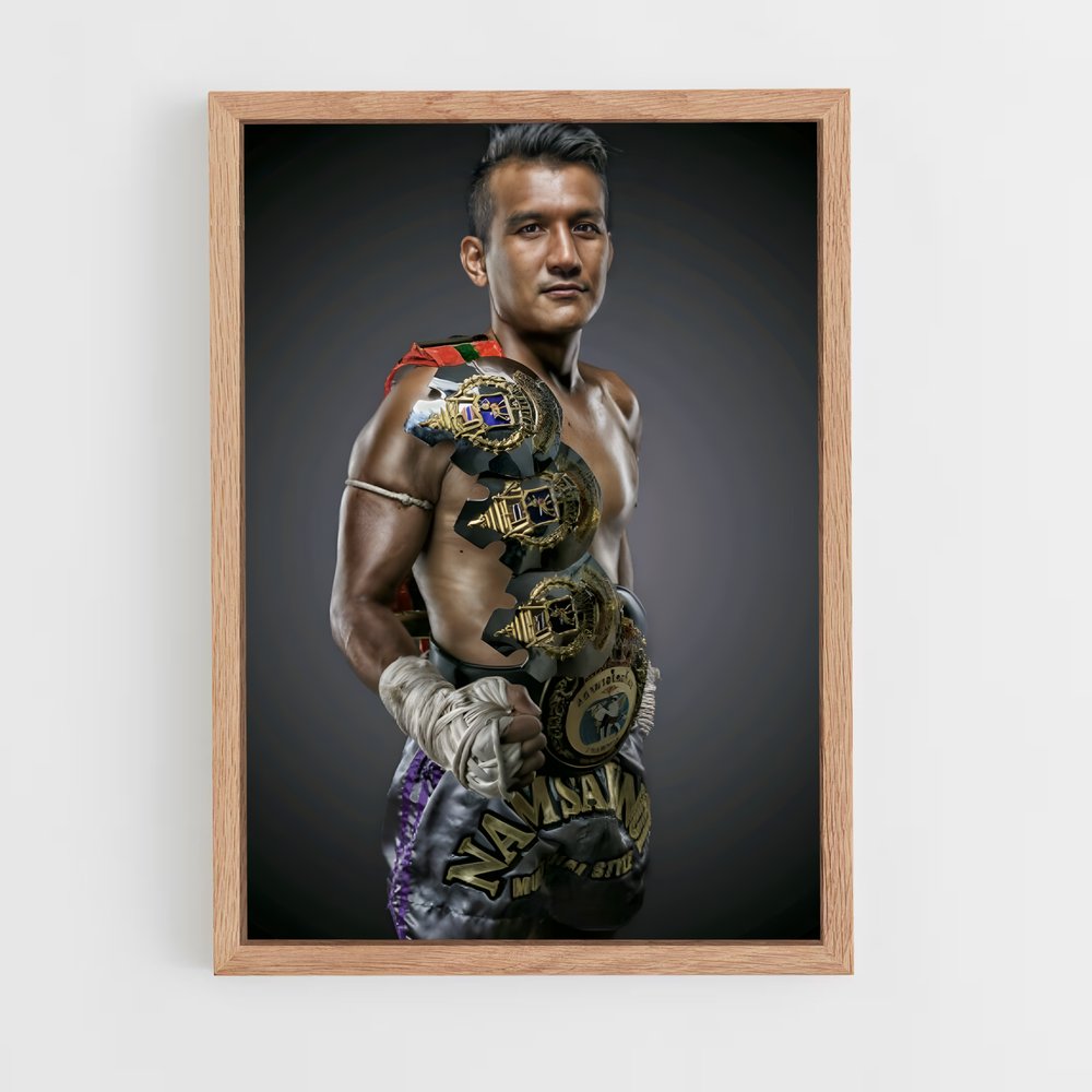 Poster Champion au Sang – affiche Muay Thai (vue 4)